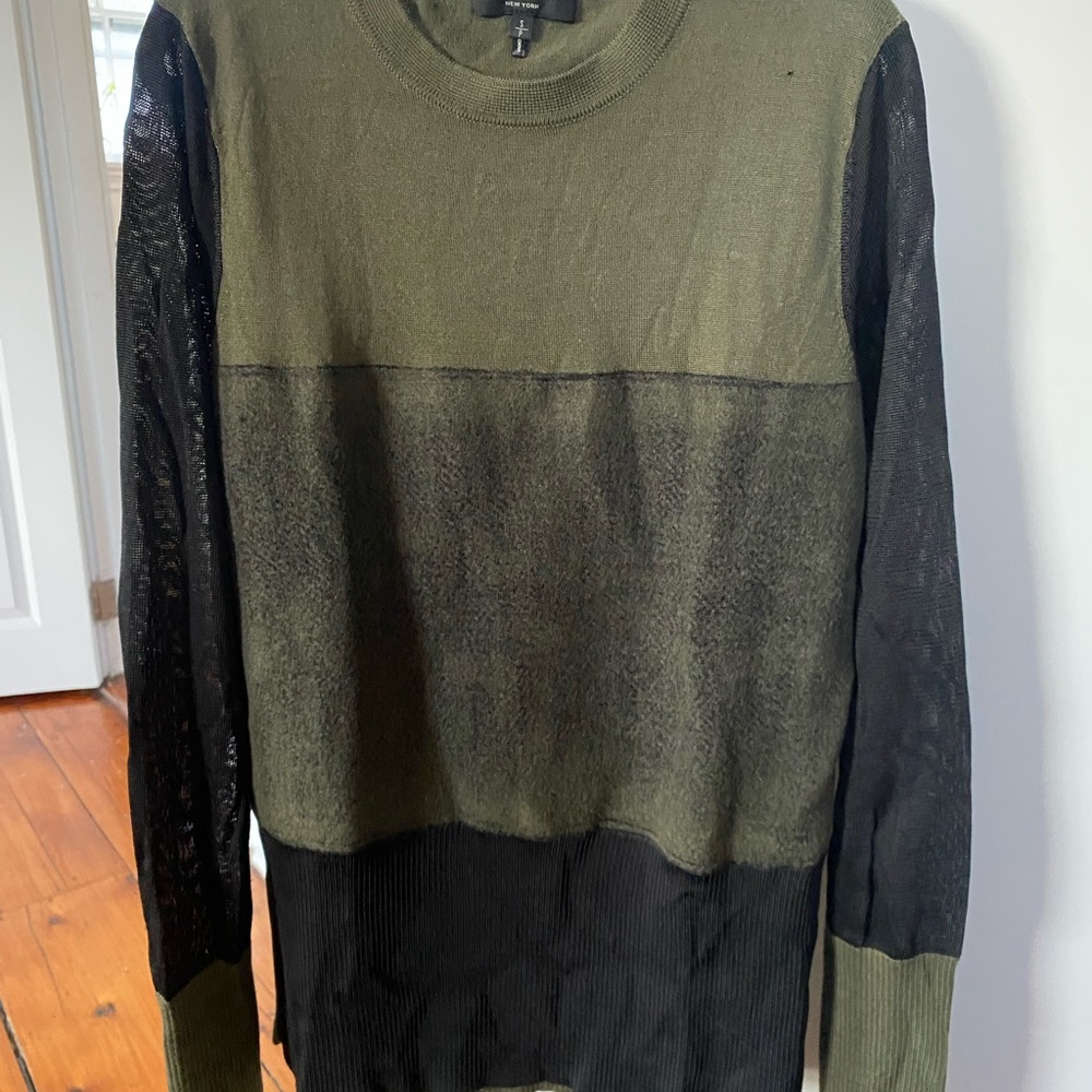 Rag & Bone Two-Tone Crewneck Sweater